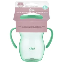 Clearance Etos 360° Trainingsbeker met handvaten groen 270 ML