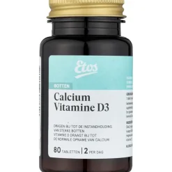 Clearance Etos Calcium Vitamine D3 Tabletten 80 stuks
