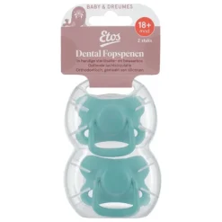 Etos Fopspenen 18+ Maanden Groen/Blauw 2 stuks