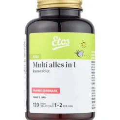 Discount Etos Kids Multi Kauwtabletten Frambozensmaak 120 tabletten