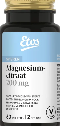 Outlet Etos magnesiumcitraat 200mg 60st
