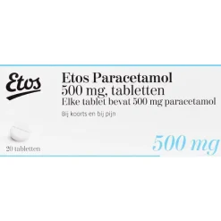 New Etos Paracetamol 500 mg Tabletten