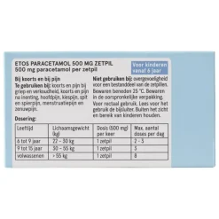 Discount Etos Paracetamol 500 mg Zetpil