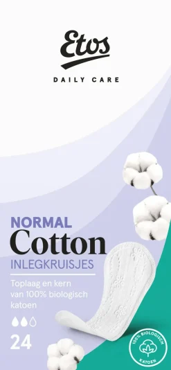 New Etos Pure & Organic Inlegkruisjes Normal 24 stuks