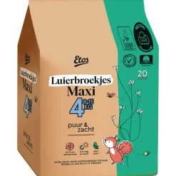 Outlet Etos Puur & Zacht Luierbroekjes Maat 4 Maxi 8-15 kg 20 stuks