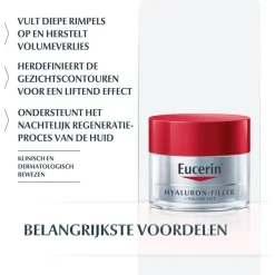 Best Eucerin Hyaluron-Filler + Volume-Lift Nachtcrème 50 ML