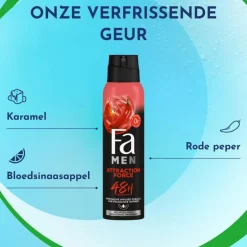 New FA Men Attraction Force Deodorant Spray 150 ML