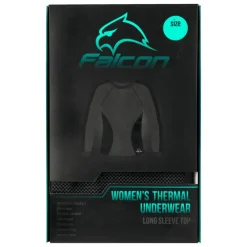 Clearance Falcon Thermoshirt Dames Antraciet Maat L