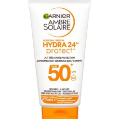 Discount Garnier Ambre Solaire Hydra 24H Protect Lotion Zonnebrandcrème SPF 50 50ml Reisformaat Waterresistent