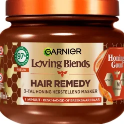 Clearance Garnier Loving Blends Honing Goud Haarmasker 340 ML