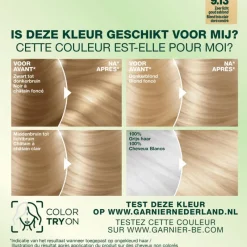 Best Nutrisse Garnier Crème 9.13 Zeer Licht Goud Asblond Haarverf