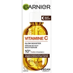 Outlet Garnier Skinactive 10% Pure Vit C Anti-Pigment Nachtserum + Hyaluron 30 ML