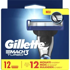 Online Gillette Mach3 Turbo Navulmesjes 12 Stuks