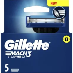Online Gillette Mach3 Turbo Navulmesjes 5 Stuks
