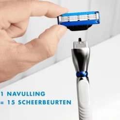 Outlet Gillette Mach3 Turbo Scheersysteem Met 2 Navulmesjes