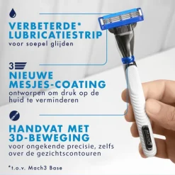 Outlet Gillette Mach3 Turbo Scheersysteem Met 2 Navulmesjes