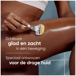 Discount Gillette Venus Comfortglide Coconut Luipaard Scheersysteem 5 Blades plus 1 Mesje