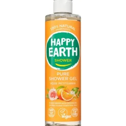 Happy Earth 100% Natuurlijke Shower Gel Rose Petitgrain