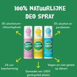 Hot Happy Earth 100% Natuurlijke Jasmine Ho Wood Deodorant Spray 100 ML