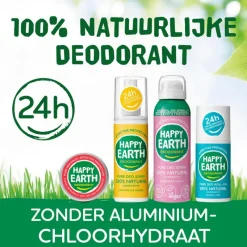 New Happy Earth 100% Natuurlijke Bergamot Deodorant Balm 45 gram