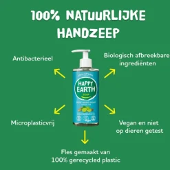 Online Happy Earth 100% Natuurlijke Cedar Lime Handzeep 300 ML
