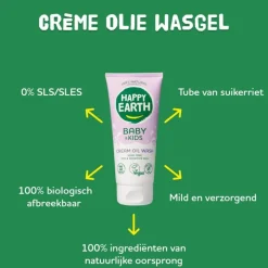 Sale Happy Earth Cream Oil Wash 200 ml