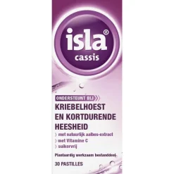 Best Isla cassis pastilles met Vitamine C Suikervrij