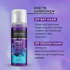 Sale John Frieda Frizz Ease Dream Curls Air Dry Waves Styling Foam 150 ML