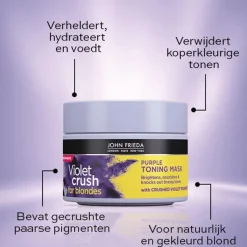 Clearance John Frieda Violet Crush Purple Toning Mask 250 ML