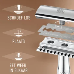 New King C Gillette King C. Gillette Double Edge Razor Navulmesjes 10 Stuks