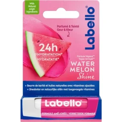 Sale Labello Watermelon Shine Lippenbalsem 24u Hydratatie Roze 1 Stuk