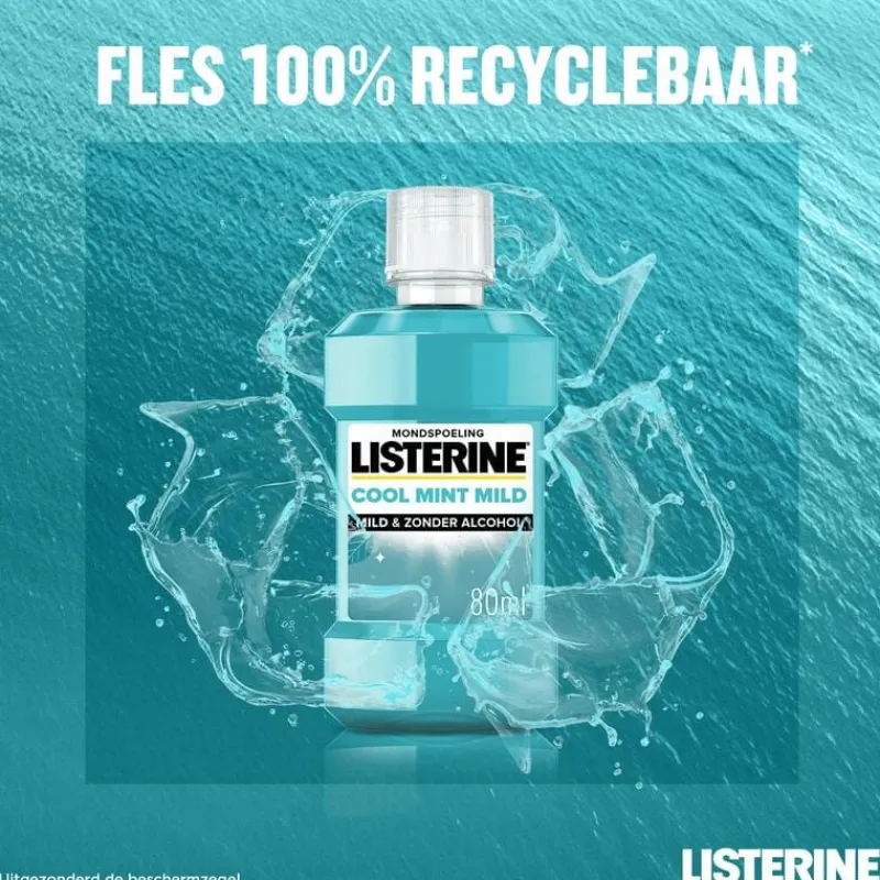 Hot Listerine Mondwater Cool Mint Milde Smaak 80 ML