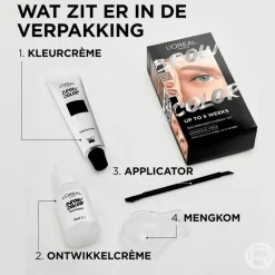 Discount L'Oréal Paris Brow Color wenkbrauwverf 3.0 Dark Brunette 30ML Level Up Je Make-up