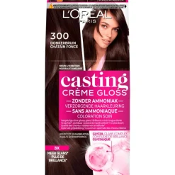 Clearance L'Oréal Paris Casting Crème Gloss Haarverf Donkerbruin 300 Dark Delight