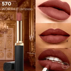 Hot L'Oréal Paris Color Riche Intense Volume Matte Lipstick 570 Worth It Intense 1,8 GR 570 - Worth it Intense
