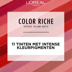 Hot L'Oréal Paris Color Riche Intense Volume Matte Lipstick Rood 336 Le Rouge Avant-Garde 1,8 GR 336 - Le Rouge Avant-Garde