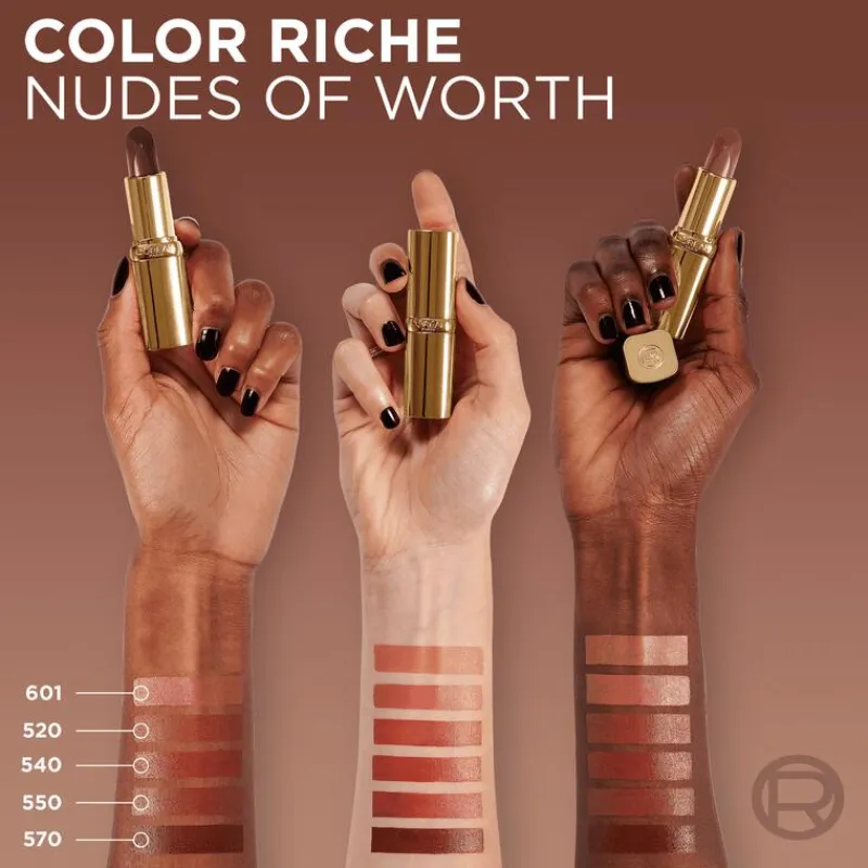 Hot L'Oréal Paris Color Riche Satin 601 Nudes of Worth Lippenstift 4,5 GR 601 - Worth It