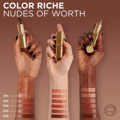 L'Oréal Paris Color Riche Satin 540 Unstoppable Nudes of Worth Lippenstift 4,5 GR 540 - Nude Unstoppable