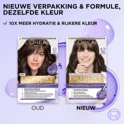 Outlet L'Oréal Paris Excellence Cool Creams Permanente Haarverf 4.11 Ultra Ash Bruin