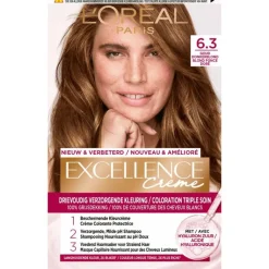 Sale L'Oréal Paris Excellence Crème Verzorgende Crèmekleuring 6.30 Donker Goudblond