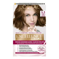 Clearance L'Oréal Paris Excellence Crème Verzorgende Crèmekleuring 5.3 Licht Goudbruin