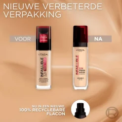 Outlet L'Oréal Paris Infaillible 32HR Fresh Wear Foundation met SPF25 30 ML 300 Amber
