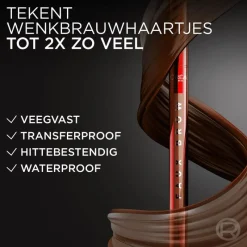 L'Oréal Paris Infallible Faux Brow Granite Wenkbrauwpotlood 394 GRANITE