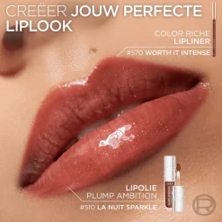 Outlet L'Oréal Paris Plump Ambition Lipgloss 510 La Nuit Sparkle
