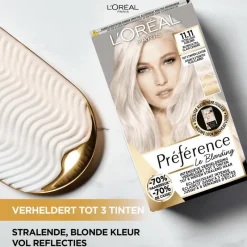 Discount L'Oréal Paris Préférence Le Blonding Permanente Haarverf Ultra Licht Parelmoer Asblond 11.21