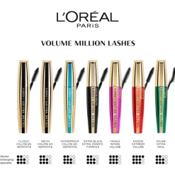 New L'Oréal Paris Volume Million Lashes Mascara Classic Zwart Waterproof Black Waterproof