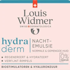 Best Louis Widmer Hydraderm Nachtemulsie Zonder Parfum 50 ML