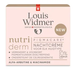Online Louis Widmer nutriderm Pigmacare Nachtcrème Zonder Parfum 50 ML