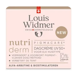 Discount Louis Widmer nutriderm Pigmacare Dagcrème UV 50+ Zonder Parfum 50 ML