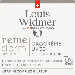 Louis Widmer Remederm Dagcrème UV SPF30 Zonder Parfum 50 ML